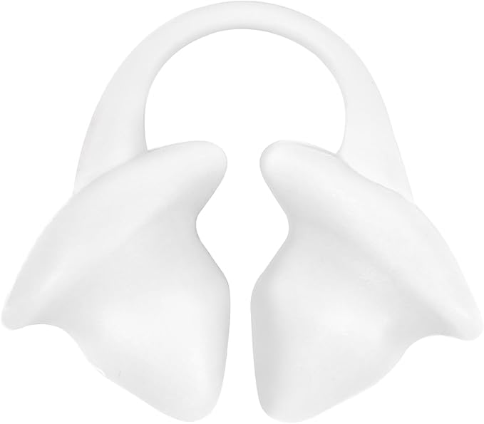 Nose Plugs for Swimming for Kids(Age 4-7),Painless Nose Clip for Swimming, Ensure Comfort and Safety in The Water (White, Small)-StrideForce Fitness