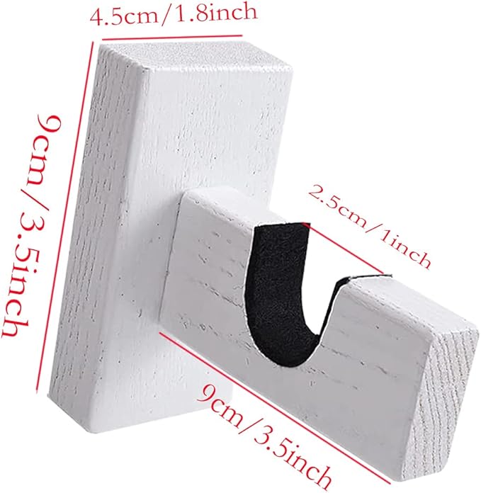 2Pieces Hockey Stick Display Wall Mount - Horizontal Wood Hanger Rack - Bracket-StrideForce Fitness