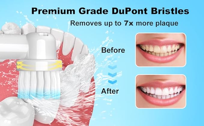 Replacement Heads Compatible with Oral B Braun Electric Toothbrush, 16 Pcs Professional Replacement Heads for Oral B Toothbrush, Brush Heads for Oral B Pro 1000/1500/7500/3000/7000/8000/500