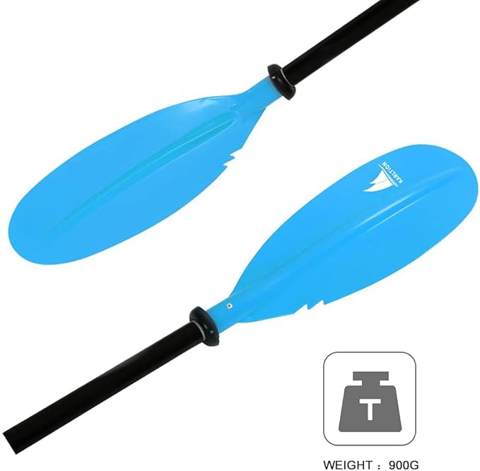 Kayak Paddle - Adjustable 2 Pieces Aluminum Alloy Shaft with Glass Fiber Blade for Surfing,Oar Fishing Easy Packable Travel-StrideForce Fitness