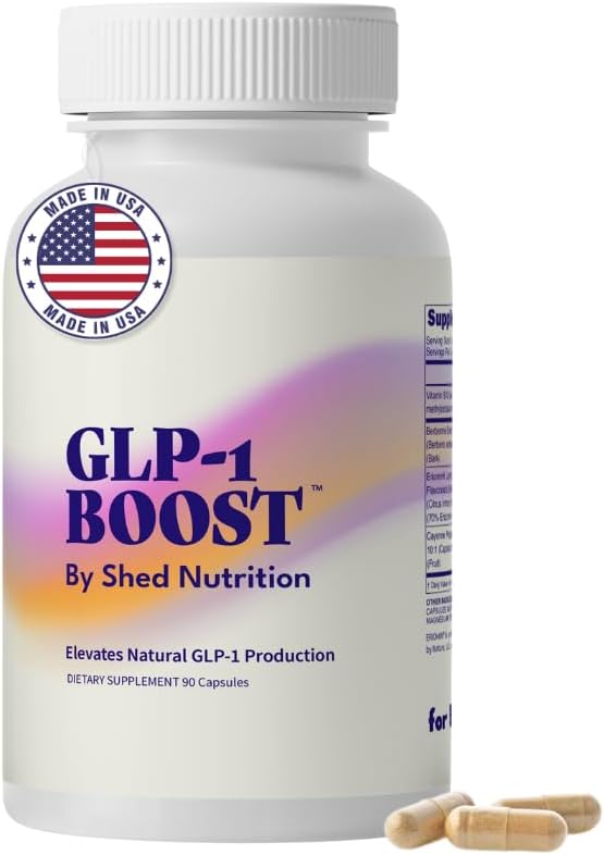 GLP-1 Boost Supplement for Women and Men – Hunger & Metabolism Support with Eriomin, Berberine & Capsaicin – Expert-Formulated to Support GLP1 Naturally – 1 Capsule Before Meals (90 Capsules)-StrideForce Fitness