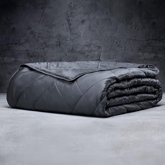 LUXOME Lightweight Blanket | 100% Rayon (Viscose) from Bamboo Fabric & Fill | King/Cal King - 98"x92" | Thermal-Regulating | Charcoal-StrideForce Fitness