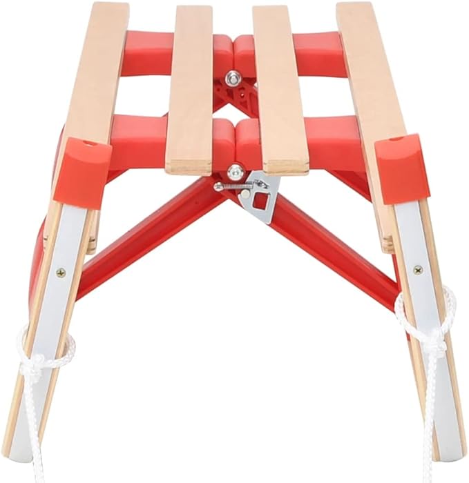 SKM Folding Sledge Wood 110 cm (Weight-10KG)-StrideForce Fitness