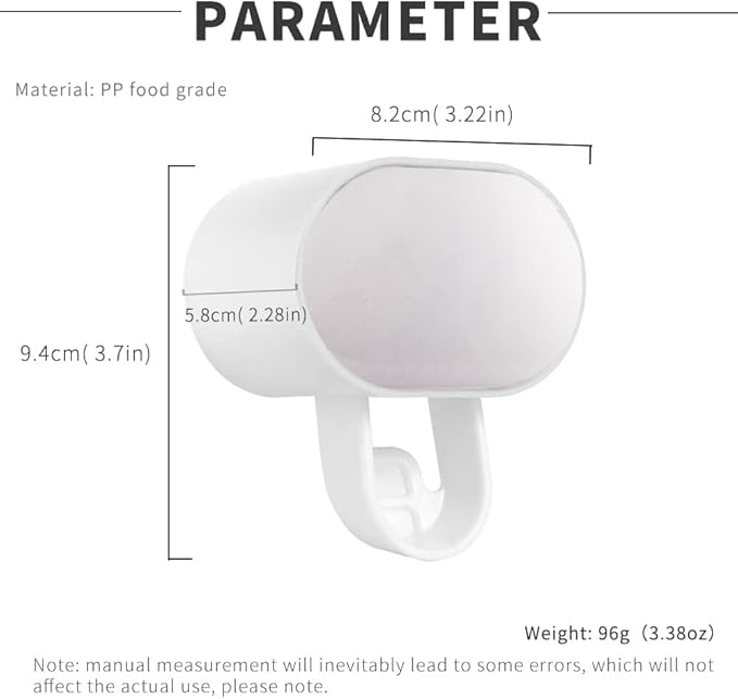 So Nice Toothpaste Dispenser【Dual Traffic Mode】 Wall Mount for Bathroom Automatic Toothpaste Squeezer, Black,Visualization of Toothpaste Flow Rate (Grey)