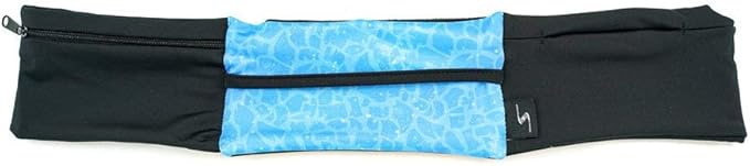 3 Pocket Adjustable Running Belt Waist Pack, Fanny Pack For Working Out With Sweat Resistant Backing, Holds All iPhone Models-StrideForce Fitness