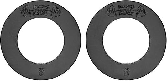 Micro Gainz Calibrated Fractional Weight Plate Set of 2 Plates, Choose Set (.25LB-1.25LB), Designed for Olympic Barbells for Strength Training & Micro Loading Bar Weights, Made in USA-StrideForce Fitness
