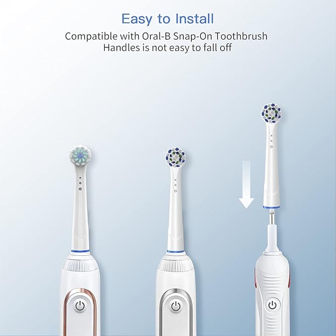 Replacement Toothbrush Heads for Oral B Braun, 16 Pack Electric Toothbrush Heads, Precision Clean Brush Heads Refill Compatible with Oral-B 7000/Pro 1000/9600/5000/3000/8000 (16pack)