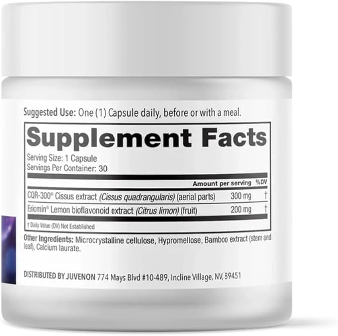 Juvenon GLP-1 Gold™ – Metabolic Support Supplement with CQR-300® & Eriomin™ – Helps Maintain Healthy Weight, Energy & Nutrient Metabolism – 30 Capsules-StrideForce Fitness