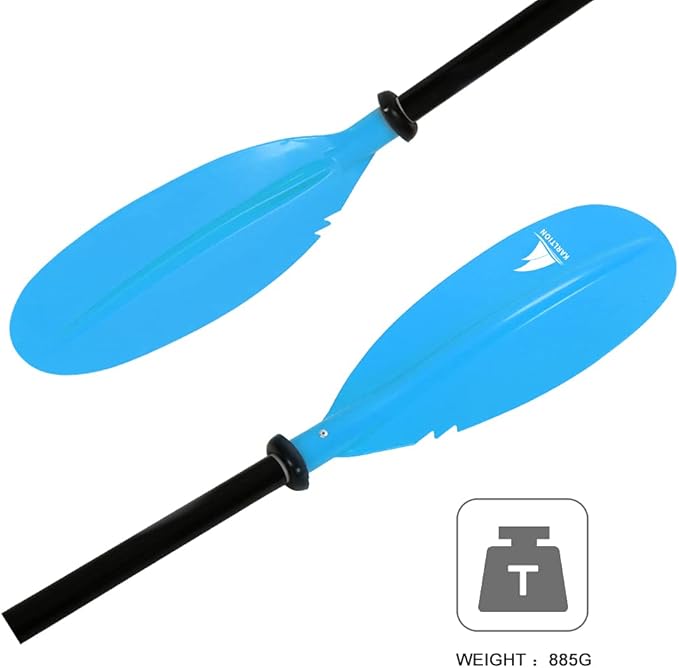 Kayak Paddle - Adjustable 2 Pieces Aluminum Alloy Shaft with Glass Fiber Blade for Surfing,Oar Fishing Easy Packable Travel-StrideForce Fitness