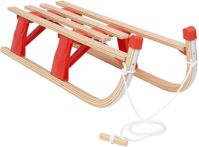 SKM Folding Sledge Wood 110 cm (Weight-10KG)-StrideForce Fitness