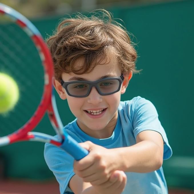 BLUE CUT Sports Protection Goggles, Photochromic Lenses Safety Glasses for Basketball, Pickleball and Outdoor Sports-StrideForce Fitness