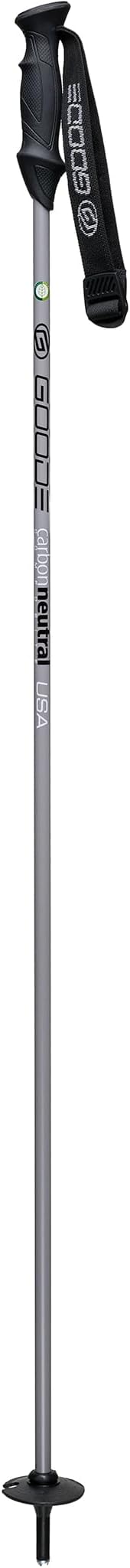 GOODE Carbon Neutral Ski Poles – Ultra-Lightweight & Durable Eco-Friendly Composite – High-Performance Shock Absorbing Downhill Ski Poles for Men & Women - Pair-StrideForce Fitness