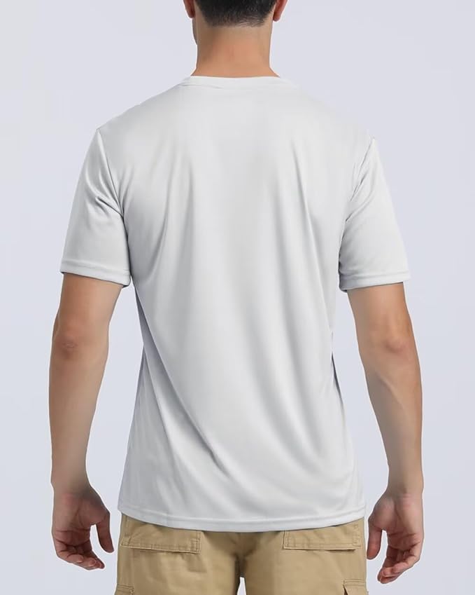 Boladeci Men's Swim Shirt Short Sleeve UPF 50+ Sun Protection SPF UV Moisture Wicking Lightweight Quick Dry Rash Guard-StrideForce Fitness