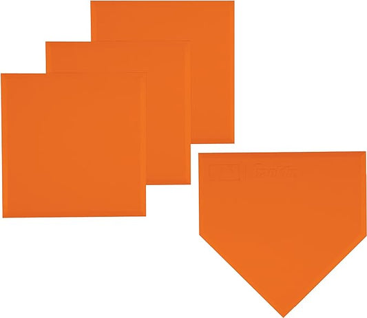 Franklin Sports MLB Baseball Base Set - Throw Down Rubber Bases for Baseball + Softball with Home Plate - Portable Backyard Baseball, Softball, Kickball Bases-StrideForce Fitness