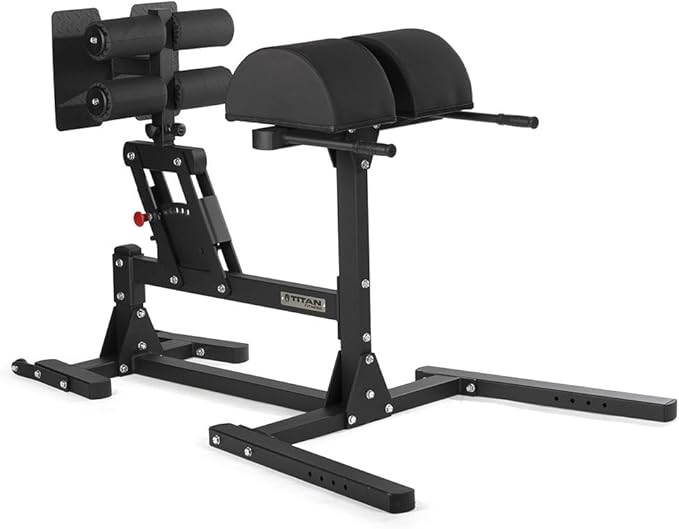 Titan Fitness Glute and Ham Developer, Adjustable GHD Machine, Comfortable Padding, Durable Steel Build, Workout Equipment for Commercial and Home Gym-StrideForce Fitness