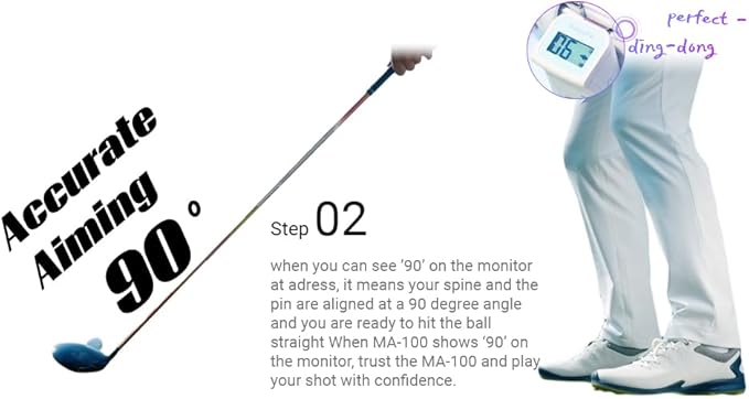See Directions Digitally! Golf Aiming Device White-StrideForce Fitness