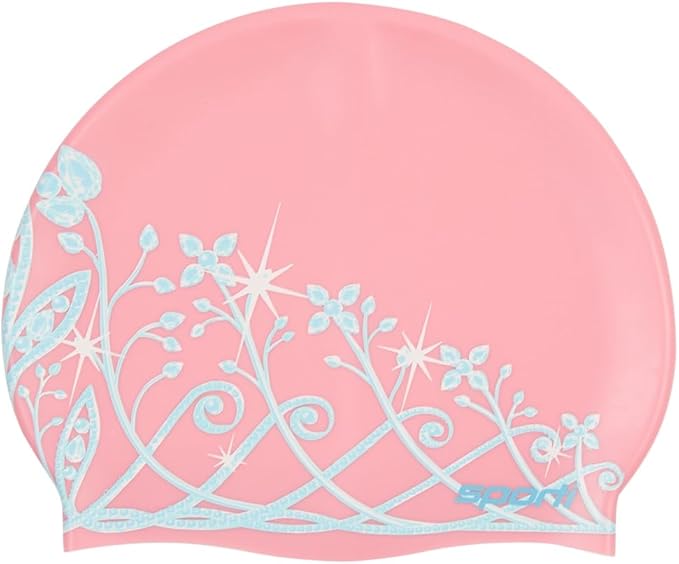 Sporti Silicone Swim Cap for Kids, Unisex Youth Swimming Cap, Protection Bathing Caps for Your Children, Aged 2-10-StrideForce Fitness