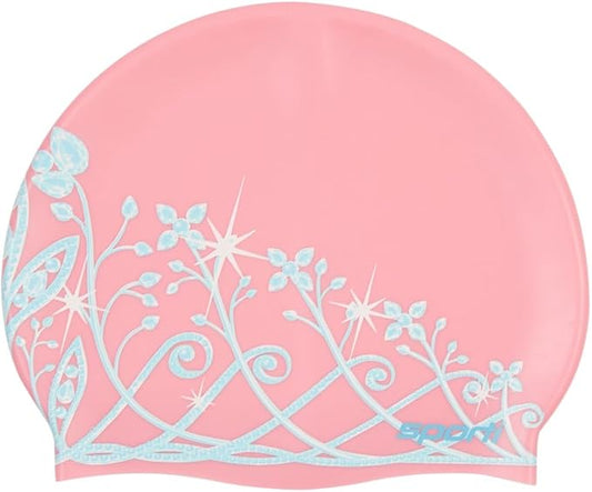 Sporti Silicone Swim Cap for Kids, Unisex Youth Swimming Cap, Protection Bathing Caps for Your Children, Aged 2-10-StrideForce Fitness