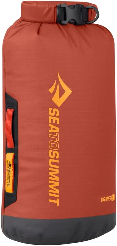 Sea to Summit Big River Dry Bag, Heavy-Duty Dry Storage, 8 Liter, Picante Red-StrideForce Fitness