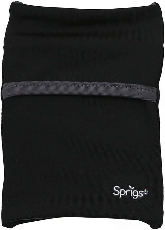Sprigs Banjees 2 Pocket Wrist Wallet/Wrist Band/Wrist Pocket for Travel, Walking, & Running. Wallet Pouch That Holds Cash, Card, ID's, and More-StrideForce Fitness