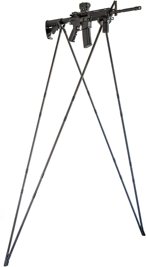 4 Stable Sticks® Essential 4 Points Bipod Shooting Sticks - Lightweight Aluminium, Extrem Stability for Hunting and Shooting, Foldable and transportable-StrideForce Fitness