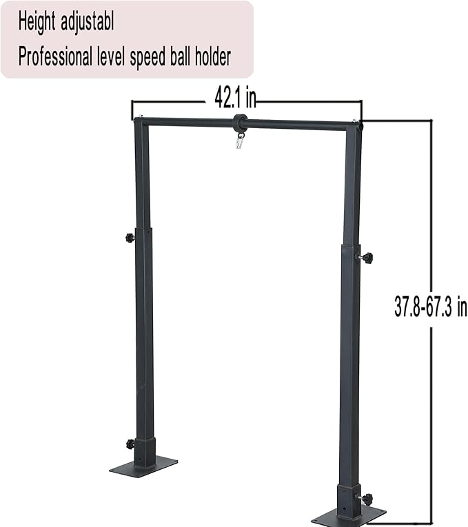 Speed Bag Boxing Punching Bag Training：No Bag Boxing.Adjustable Feight for Professional Training, Zpeed Response Training Stand-StrideForce Fitness