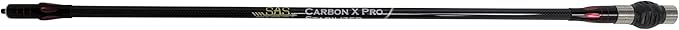 SAS Carbon X Pro Bow Stabilizer Main Bar for Compound Bows with Dampener and Weights Ultra Lightweight 27in 30in-StrideForce Fitness