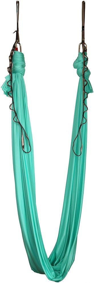 Aerial Yoga Hammock 5.5 Yards Yoga Swing Pilates Silk Home Gym Fitness Include hardware,Daisy Chain, Pose Guide-StrideForce Fitness