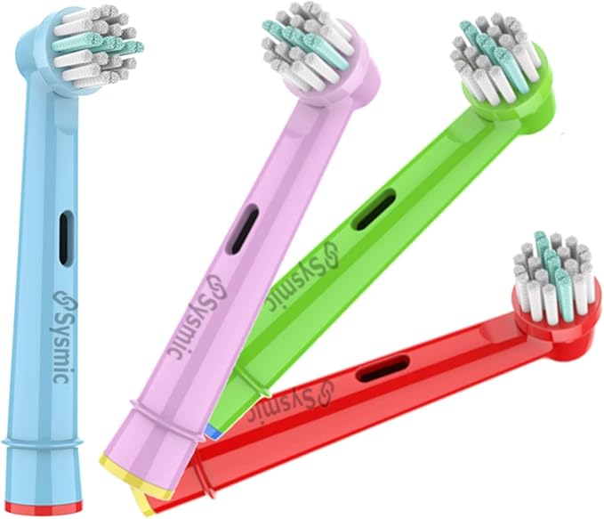 12 Pack Kids Toothbrush Heads with 3 Head Covers - Replacement Electric Tooth Brush Head for Children Soft Bristle Compatible with Oral B Kids Toothbrush