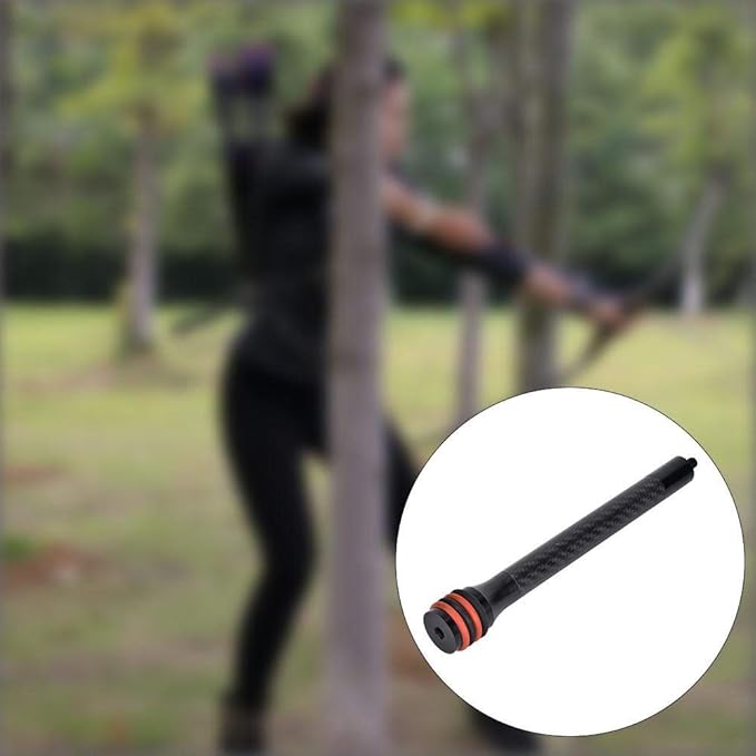 Life 8 inch Bow Arrow Shock Absorber, Carbon Fiber Rubber Archery Accessories for Sports Hunting, Compound Bow Stabilizer Accessory for Limb-StrideForce Fitness