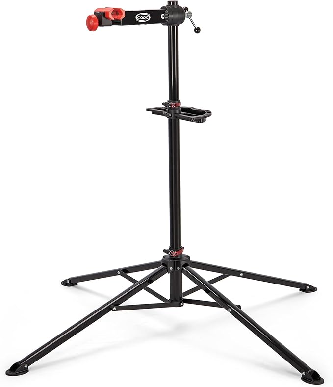 CXWXC Bike Repair Stand - Bicycle Stand For Maintenance Workstand - Ebike Repair Stand Shop Home Mechanics for Mountain Road Bike and E Bike (Black)-StrideForce Fitness