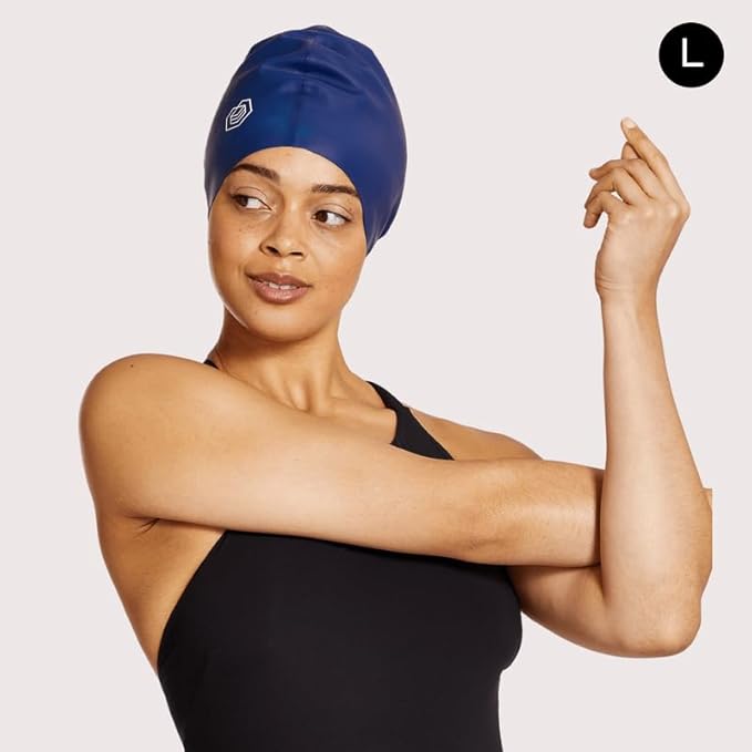 SOUL CAP - Large Swimming Cap for Long Hair - Designed for Long Hair, Dreadlocks, Weaves, Hair Extensions, Braids, Curls & Afros - Women & Men - Silicone-StrideForce Fitness