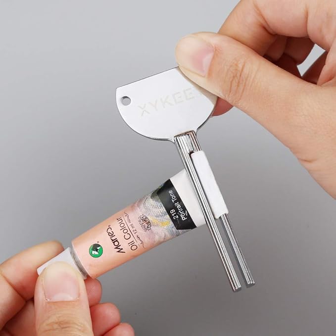 Tube Key Tooth Paste Squeezer – Set of 3 Manual Toothpaste Squeezer, XYKEEY Toothpaste Tube Squeezers (Gold)