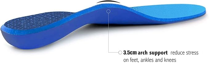 Plantar Fasciitis Feet Insoles Arch Supports Orthotics Inserts Relieve Flat Feet, High Arch (Mens 16-16 1/2)-StrideForce Fitness