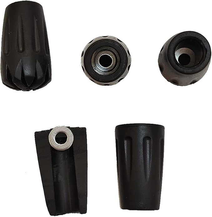 Trekking Pole Accessories Extra Thick and Wear Resisting Rubber Tips Snow Support Mud Support for Hiking Poles for All Common Trekking Poles, Hiking Sticks, Nordic Walking Poles with a Inner Diameter of 11mm/0.43"-StrideForce Fitness