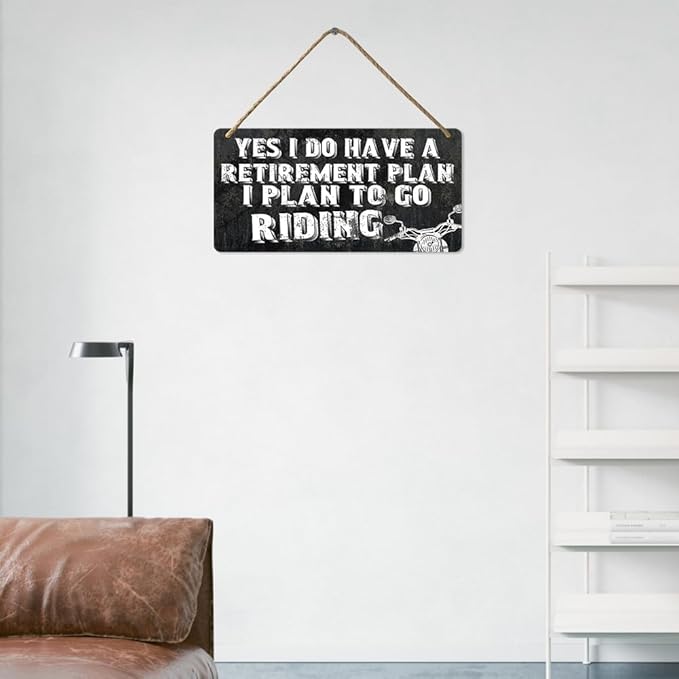 Motorcycle Sign Motorcycle Gifts Man Cave Plaques Motorcycle Signs Garage Gifts For Dad Motorcycle Decor Motorcycle Accessories Men Gifts For Dad Grandad Brother Retirement Gifts Motorcycle Lovers 6" X 12"-StrideForce Fitness