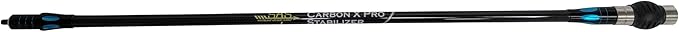 SAS Carbon X Pro Bow Stabilizer Main Bar for Compound Bows with Dampener and Weights Ultra Lightweight 27in 30in-StrideForce Fitness