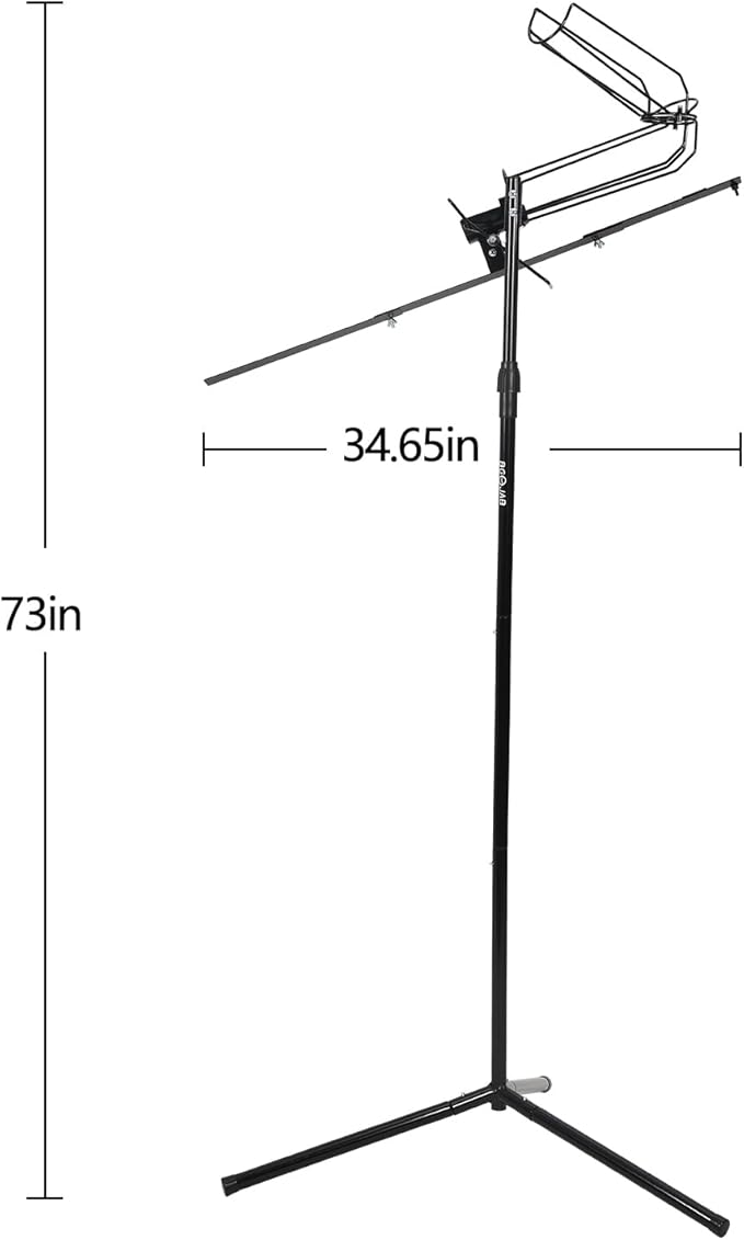 Baseball Soft Toss Pitching Machine | Training System, Support Auto & Manual Ball Drop, Height Adjustable, Hold Up to 10 Balls, Baseball Hitting Swing Trainer for All Ages and Skill-StrideForce Fitness