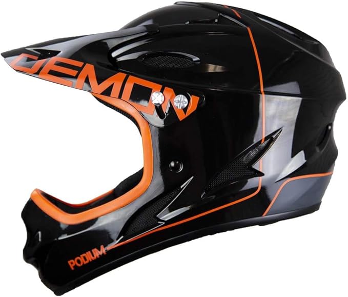 Demon United Podium Fullface Bike Helmet- 13 Vents- Lightweight- Breathable-StrideForce Fitness
