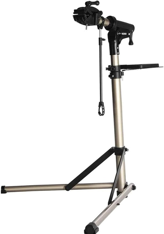 CXWXC Bike Workstand with Adjustable, Bicycle Repair Stand for Maintenance Folding and Lightweight (Champagne-3)-StrideForce Fitness