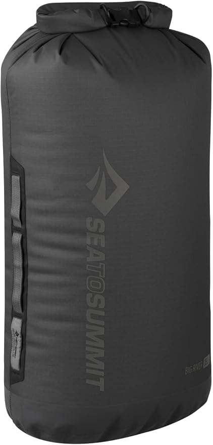 Sea to Summit Big River Dry Bag, Heavy-Duty Dry Storage, 35 Liter, Jet Black-StrideForce Fitness