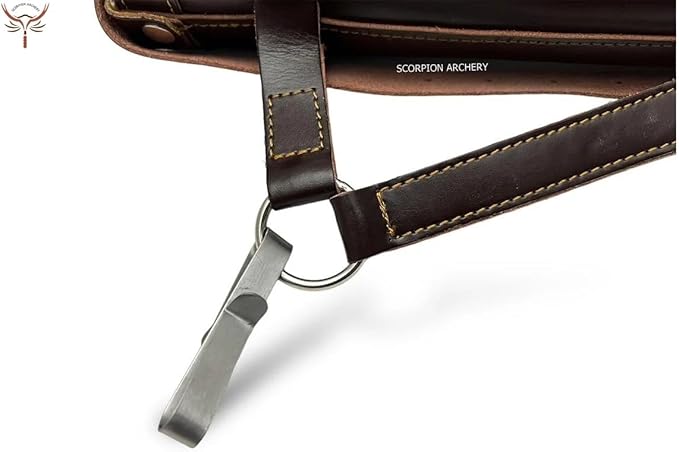 Traditional Back Quiver Bow Arrow Holder Handmade Leather Quiver Lightweight & Comfortable Gift for him Aniversary Gift-StrideForce Fitness