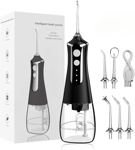 Electric Water Flosser Water Flosser Portable Dental Flosser Oral Cleaning (L10 Black)