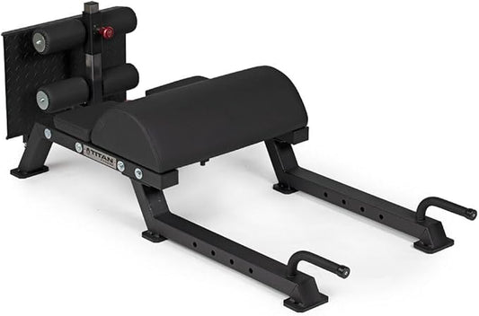 Titan Fitness Adjustable Floor Glute & Hamstring Developer (GHD), Cross Training Workout Lifting Equipment in Home and Commercial Gym-StrideForce Fitness