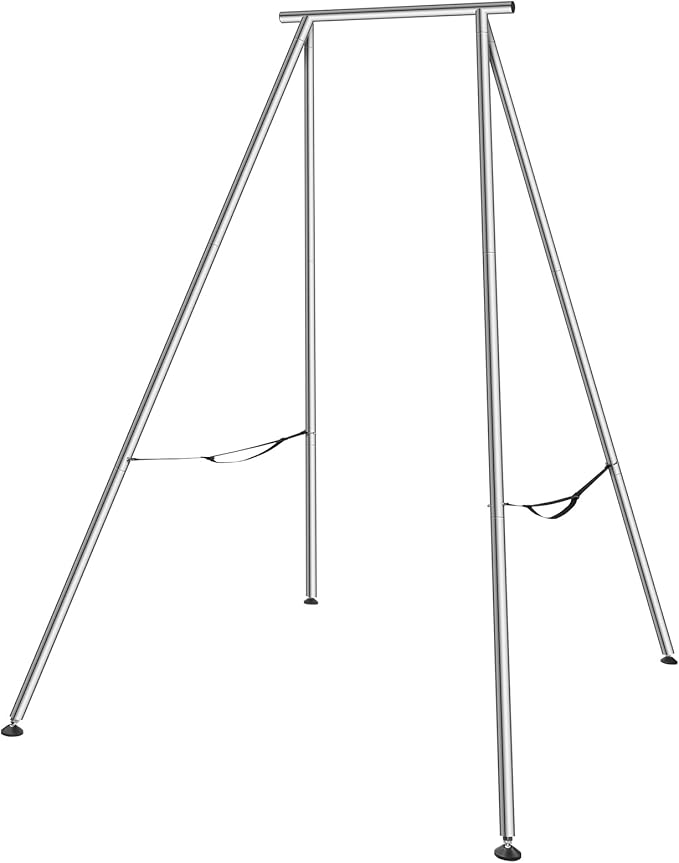 VEVOR Aerial Yoga Frame, 9.67 ft Height Swing Stand, Max 551.15 lbs Load Chrome-Plated Steel Pipe Inversion Yoga Rig for Indoor Outdoor Use-StrideForce Fitness