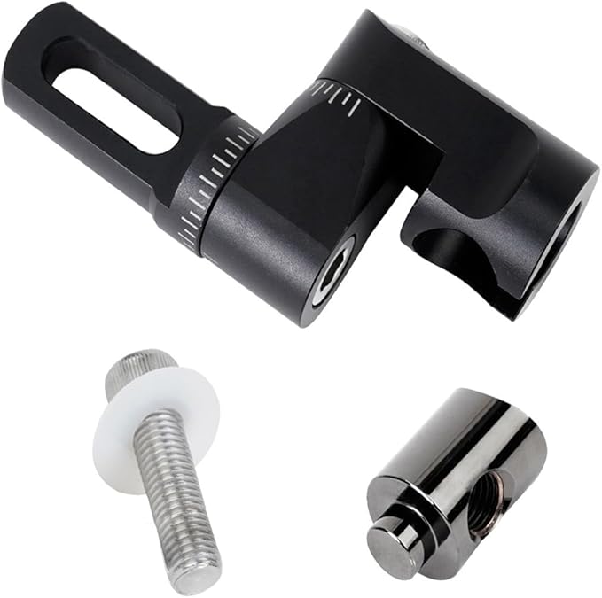 LWANO Single Side Adjustable V-Bar Mount Quick Disconnect Bow Rod Stabilizer, Archery Compound Recurve Bow Stabilizer Single Sidebar Back bar stabilizer Mount-StrideForce Fitness