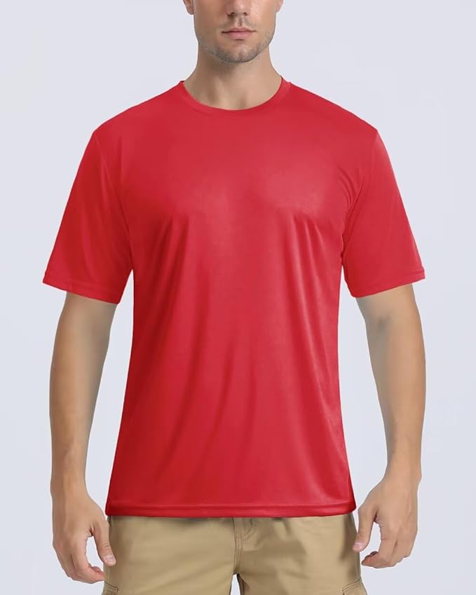 Boladeci Men's Swim Shirt Short Sleeve UPF 50+ Sun Protection SPF UV Moisture Wicking Lightweight Quick Dry Rash Guard-StrideForce Fitness