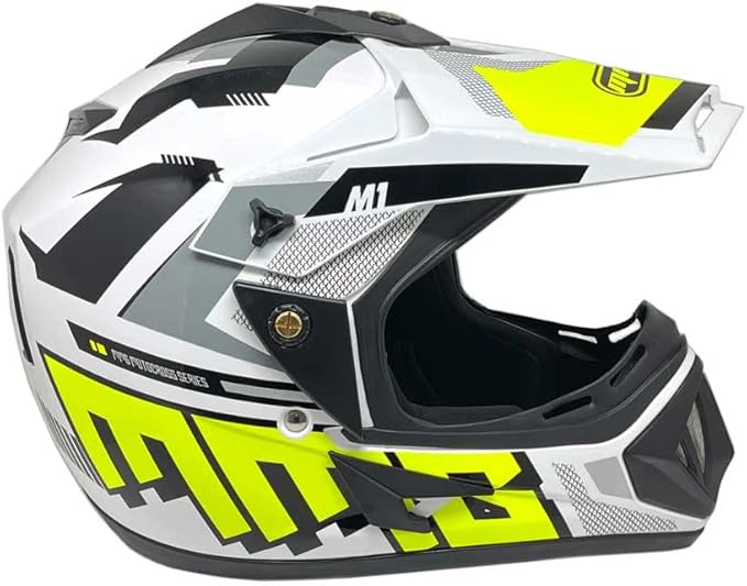 MMG Adult Motorcycle Off Road Helmet DOT - MX ATV Dirt Bike Motocross UTV - with Goggles-StrideForce Fitness