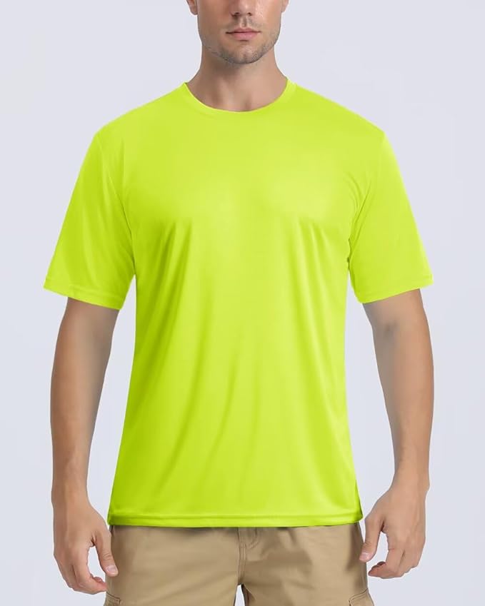 Boladeci Men's Swim Shirt Short Sleeve UPF 50+ Sun Protection SPF UV Moisture Wicking Lightweight Quick Dry Rash Guard-StrideForce Fitness