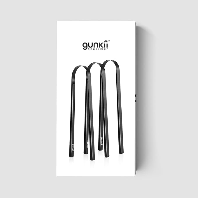 Tongue Scraper, Tongue Cleaner for Adults and Kids, Fights Bad Breath, Metal Tongue Scraper, Great for Oral Care, Oral Hygiene, Ayurveda Tongue Scraper, Hygiene Luxury Black Tongue Scraper. (3 Pack)